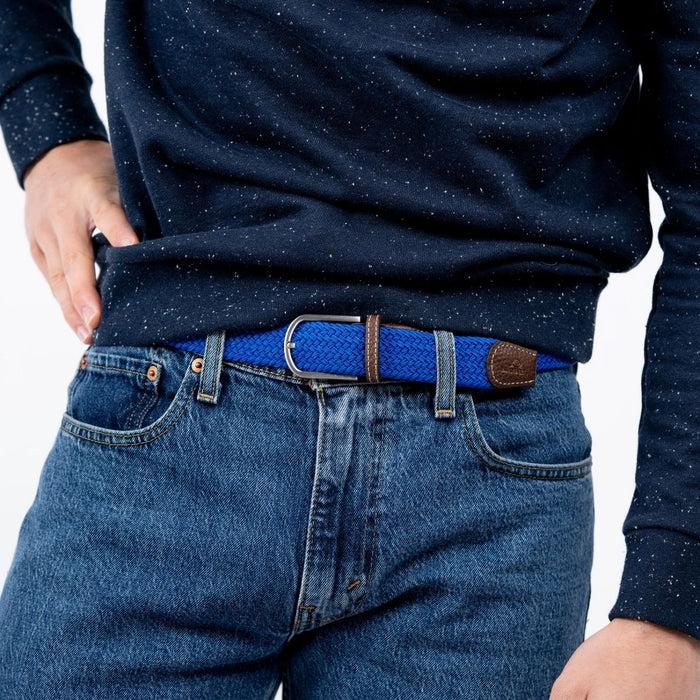 Billybelt Ceinture Tressée élastique Bleu Grec