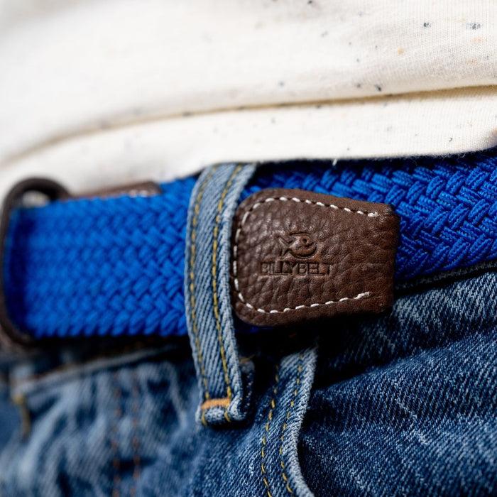 Billybelt Ceinture Tressée élastique Bleu Grec