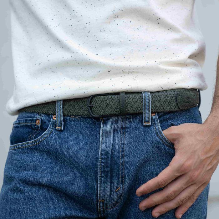 Billybelt Ceinture Tressée élastique Dark Forest