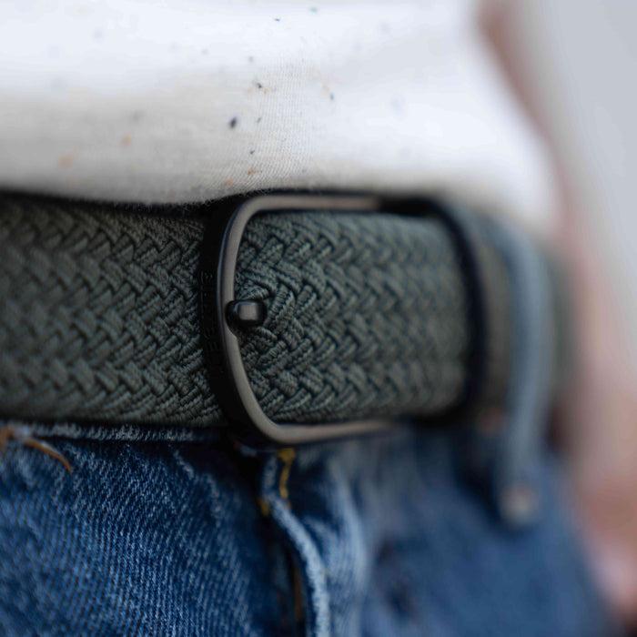 Billybelt Ceinture Tressée élastique Dark Forest