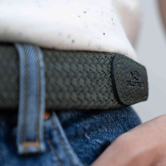 Billybelt Ceinture Tressée élastique Dark Forest