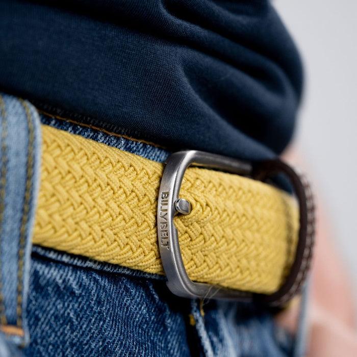 Billybelt Ceinture Tressée élastique Jaune Curry