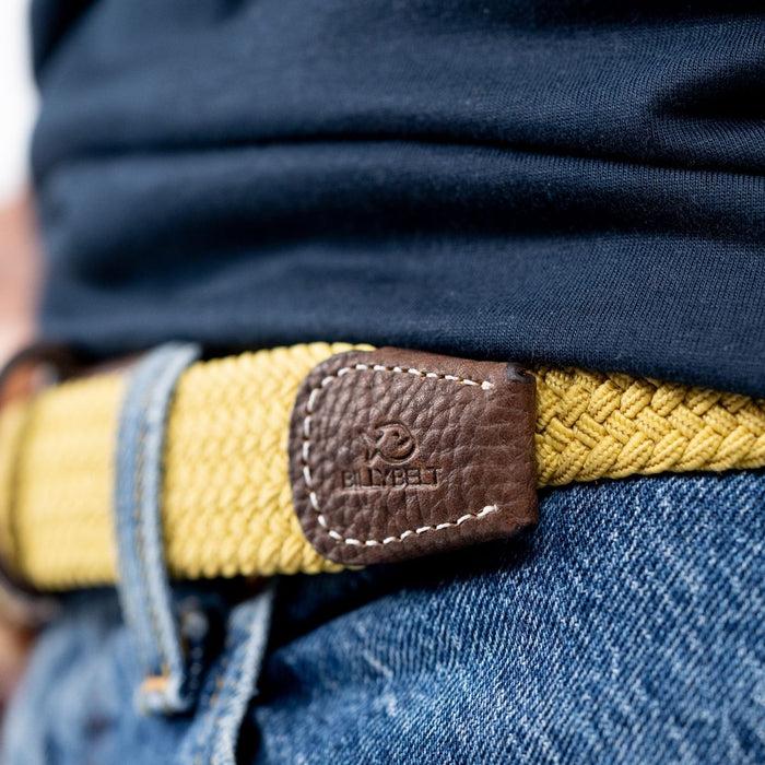 Billybelt Ceinture Tressée élastique Jaune Curry