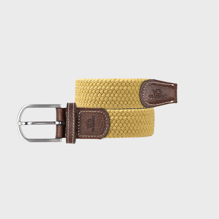 billybelt Ceinture tressée élastique Jaune curry