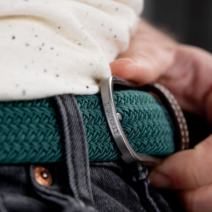 Billybelt Ceinture Tressée élastique Pin Vert
