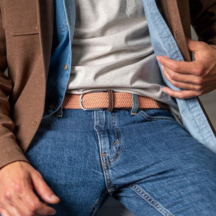 Billybelt Ceinture Tressée élastique Rose Blush