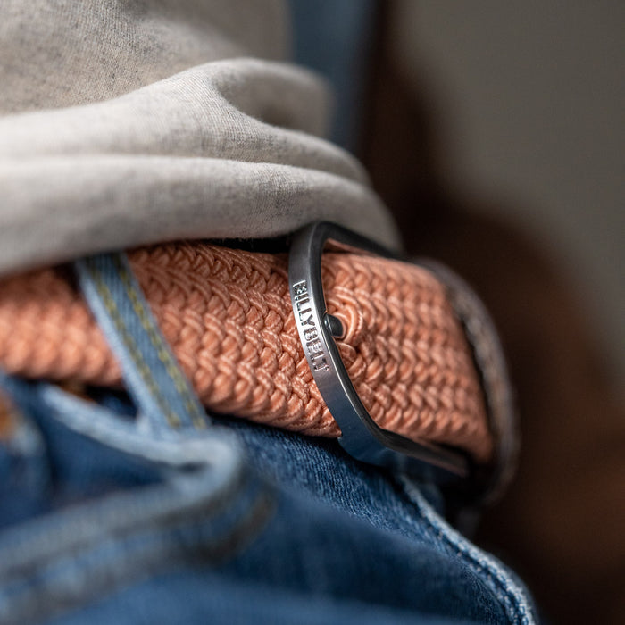 Billybelt Ceinture Tressée élastique Rose Blush