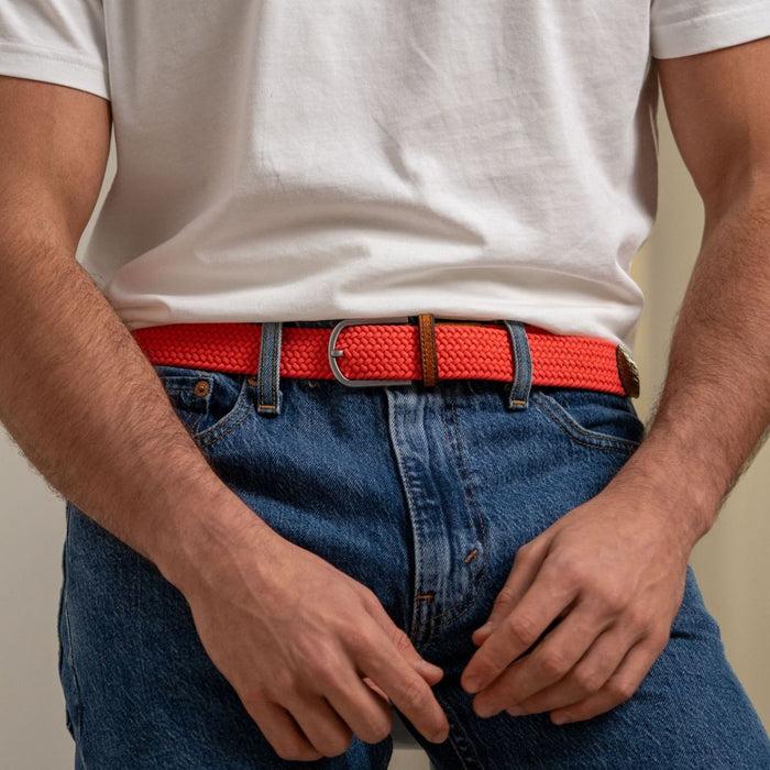 Billybelt Ceinture Tressée élastique Rose Pêche