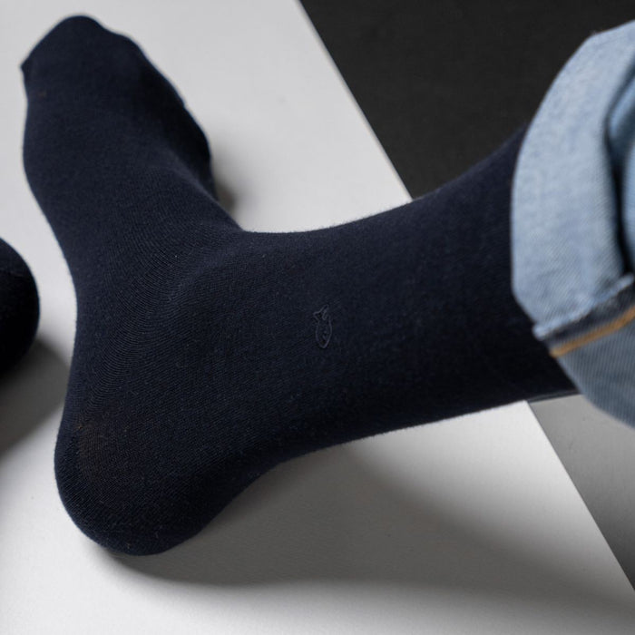 Billybelt Chaussettes Unies En Bambou - Marine