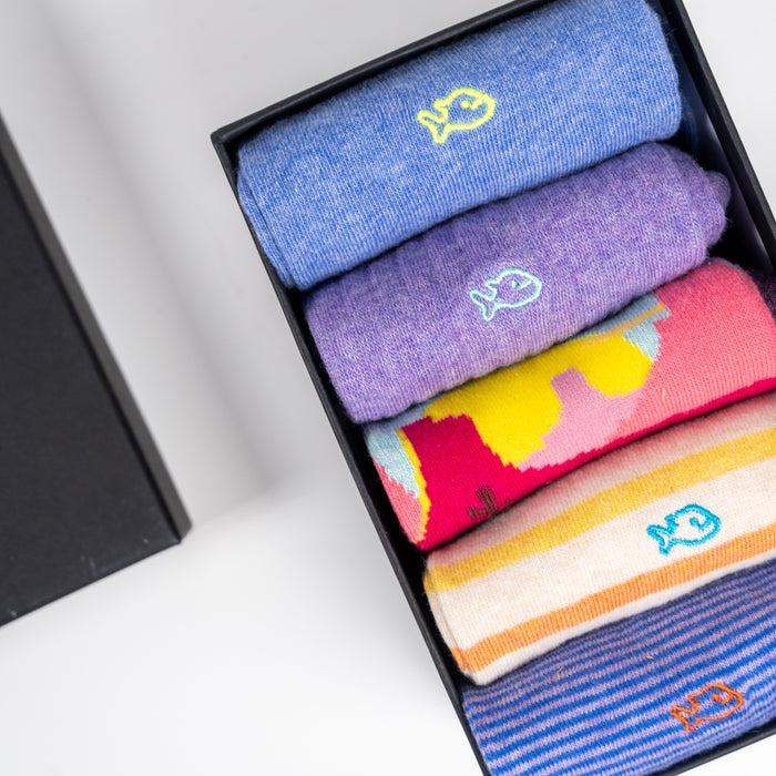 billybelt Coffret 5 chaussettes Violet