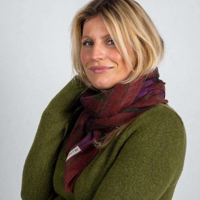 Billybelt Foulard 100% Laine Violette - BILLYBELT