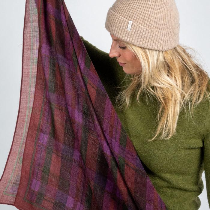 Billybelt Foulard 100% Laine Violette - BILLYBELT