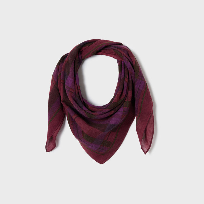 billybelt Foulard 100% laine violette - BILLYBELT