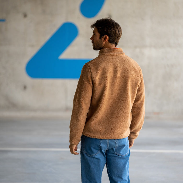 Billybelt Pull Sherpa Col Zippé Dune - BILLYBELT