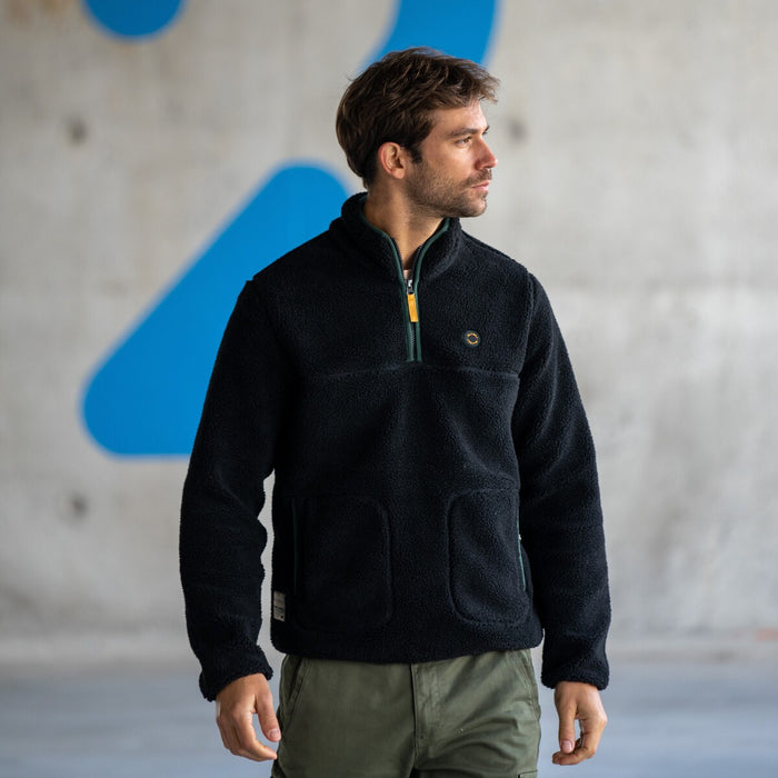 Billybelt Pull Sherpa Col Zippé Ebene - BILLYBELT