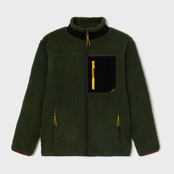 Billybelt Veste Sherpa Mixte Zippée Kaki - BILLYBELT