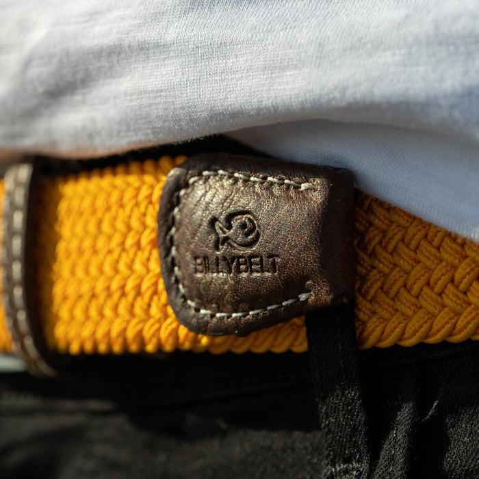 Billybelt Ceinture Orange Tropical Tressee Elastique - BILLYBELT