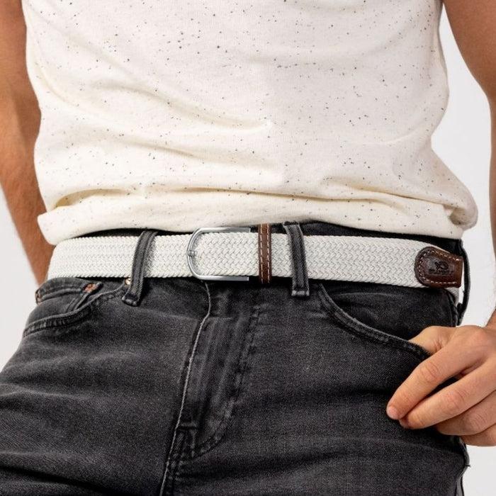 Billybelt Ceinture Tressee Elastique Blanc Coco - BILLYBELT