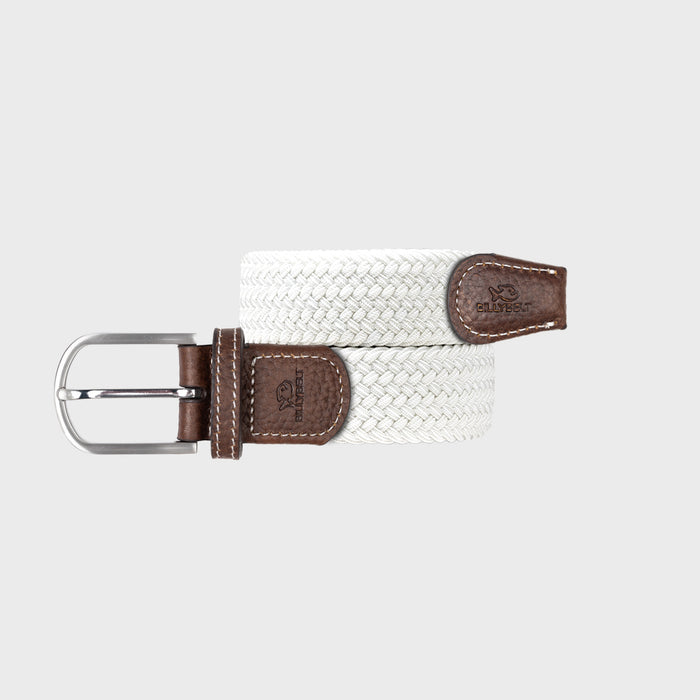 billybelt Ceinture tressee elastique blanc coco - BILLYBELT
