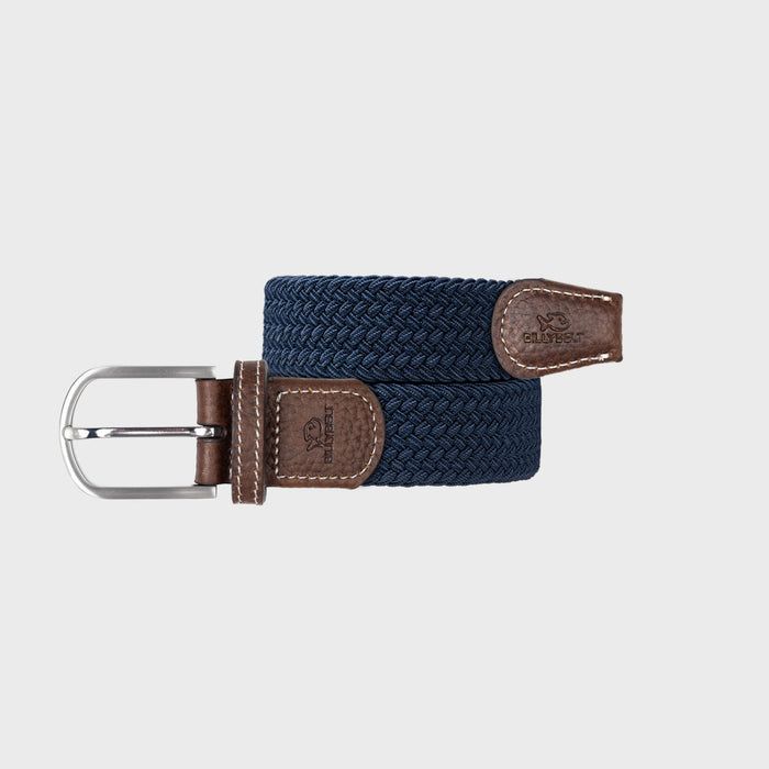 billybelt Ceinture tressee elastique bleu ardoise - BILLYBELT
