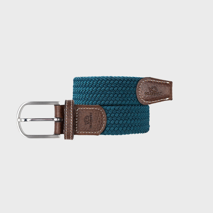 billybelt Ceinture tressee elastique bleu caraibes - BILLYBELT