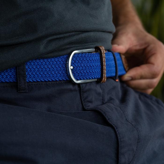 Billybelt Ceinture Tressée élastique Bleu électrique