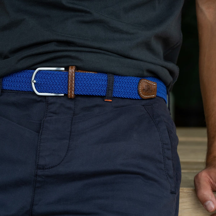 Billybelt Ceinture Tressée élastique Bleu électrique