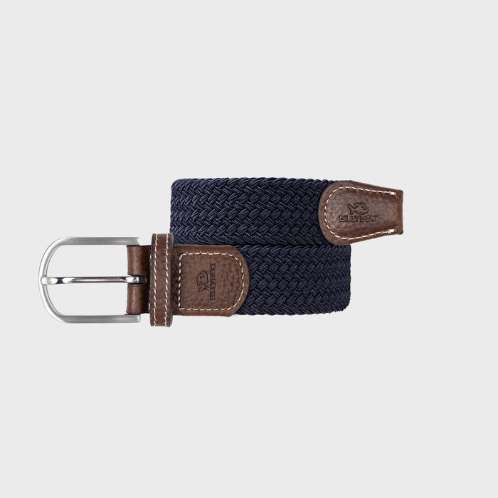 billybelt Ceinture tressee elastique bleu marine - BILLYBELT