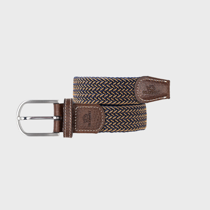 billybelt Ceinture tressee elastique havane - BILLYBELT