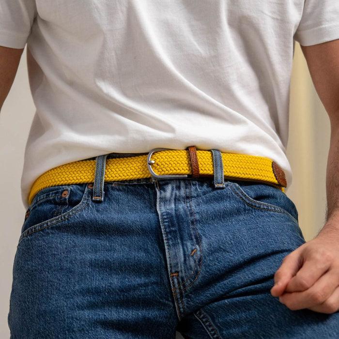 Billybelt Ceinture Tressée élastique Jaune Impérial