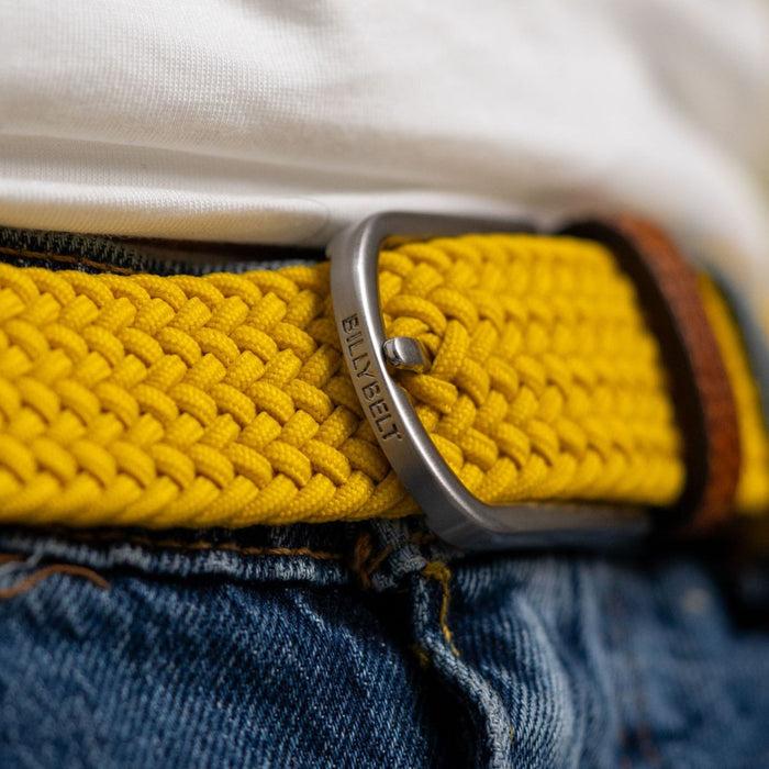 Billybelt Ceinture Tressée élastique Jaune Impérial