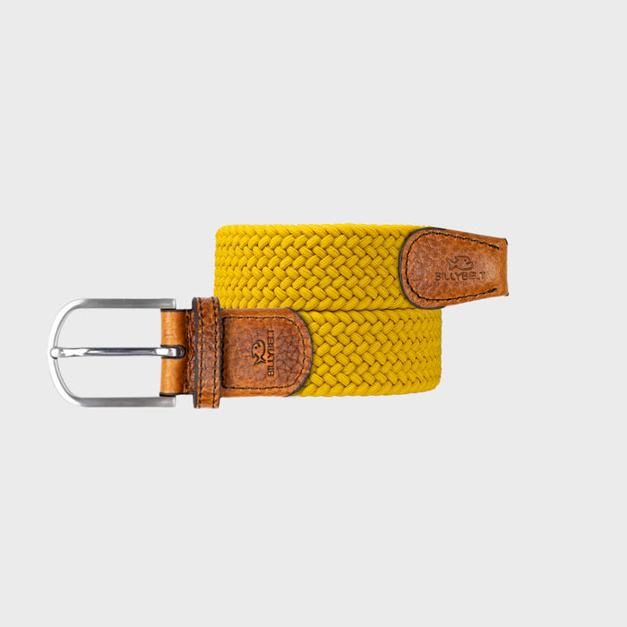 billybelt Ceinture tressée élastique Jaune impérial