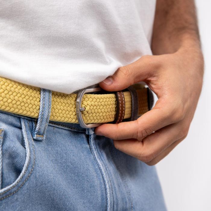 Billybelt Ceinture Tressée élastique Jaune Topaze - BILLYBELT