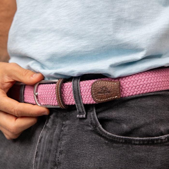 Billybelt Ceinture Tressée élastique Misty Rose - BILLYBELT