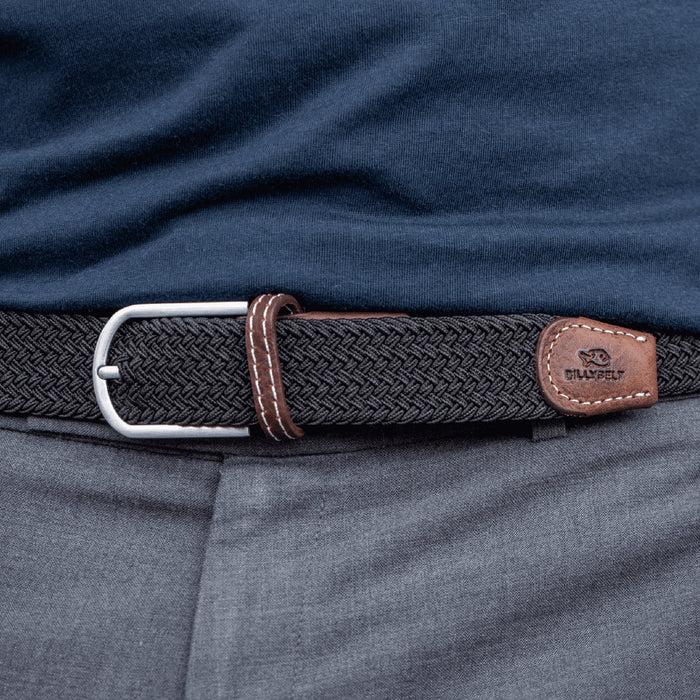 Billybelt Ceinture Tressee Elastique Noir Reglisse - BILLYBELT