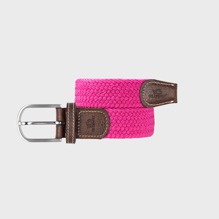 billybelt Ceinture tressee elastique rose fuchsia - BILLYBELT