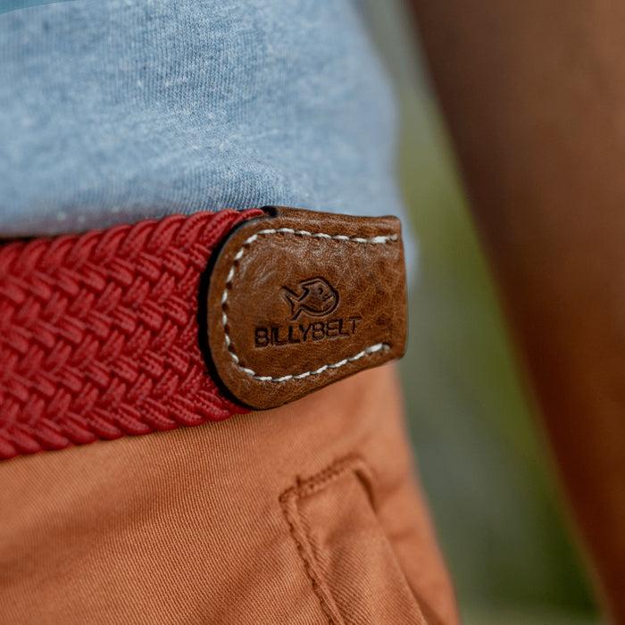 Billybelt Ceinture Tressée élastique Rouge Oriental
