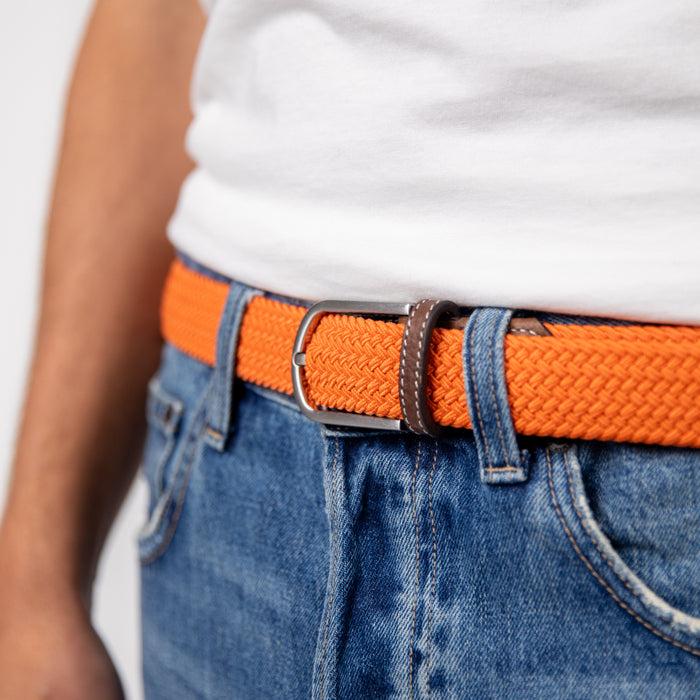 Billybelt Ceinture Tressée élastique Tangerine - BILLYBELT