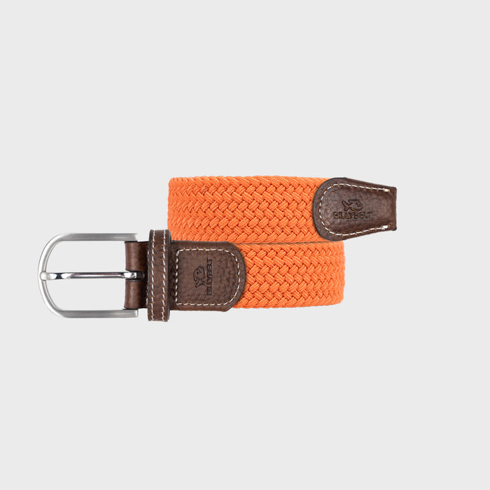 billybelt Ceinture tressée élastique Tangerine - BILLYBELT