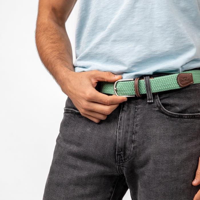 Billybelt Ceinture Tressée élastique Vert Aqua - BILLYBELT