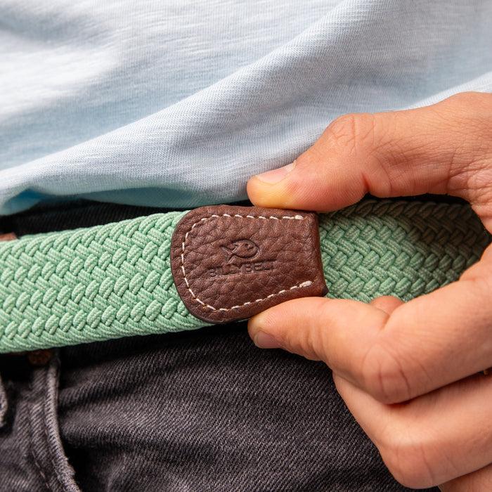 Billybelt Ceinture Tressée élastique Vert Aqua - BILLYBELT
