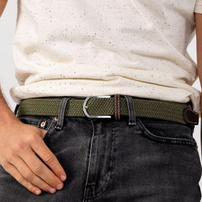 Billybelt Ceinture Tressee Elastique Vert Arme - BILLYBELT