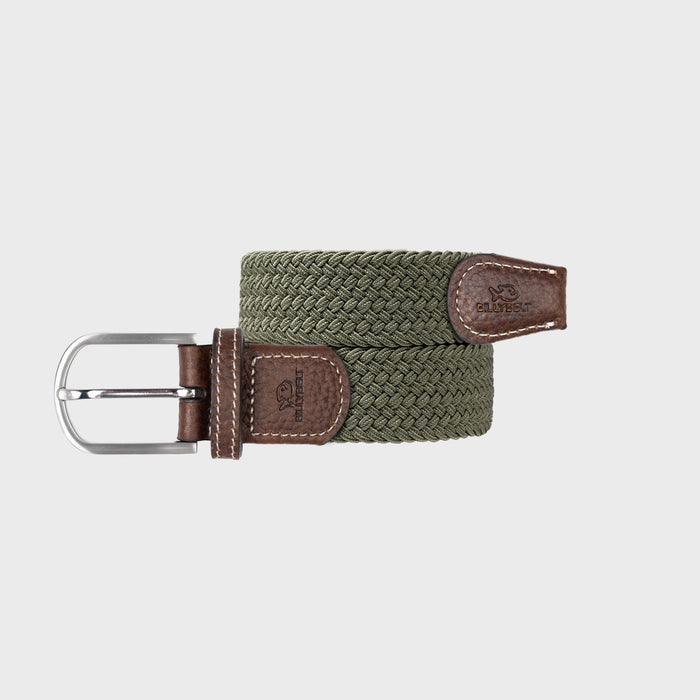 billybelt Ceinture tressee elastique vert arme - BILLYBELT