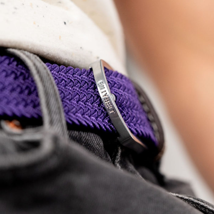 Billybelt Ceinture Tressee Elastique Violet Astral - BILLYBELT