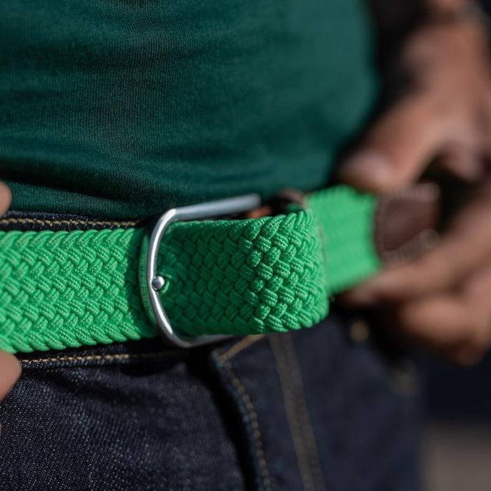 Billybelt Ceinture Vert Menthe Tressee Elastique - BILLYBELT