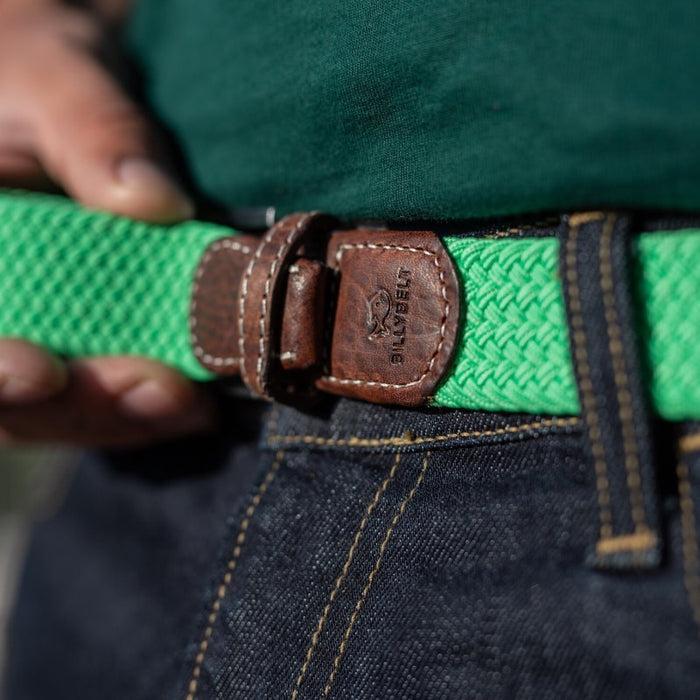 Billybelt Ceinture Vert Menthe Tressee Elastique - BILLYBELT