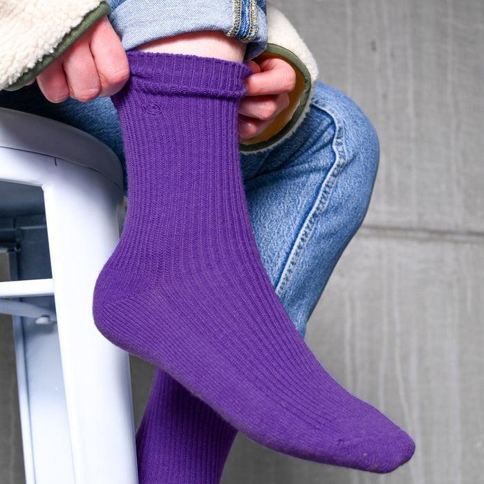 Billybelt Chaussette En Laine Avec Angora Purple - BILLYBELT