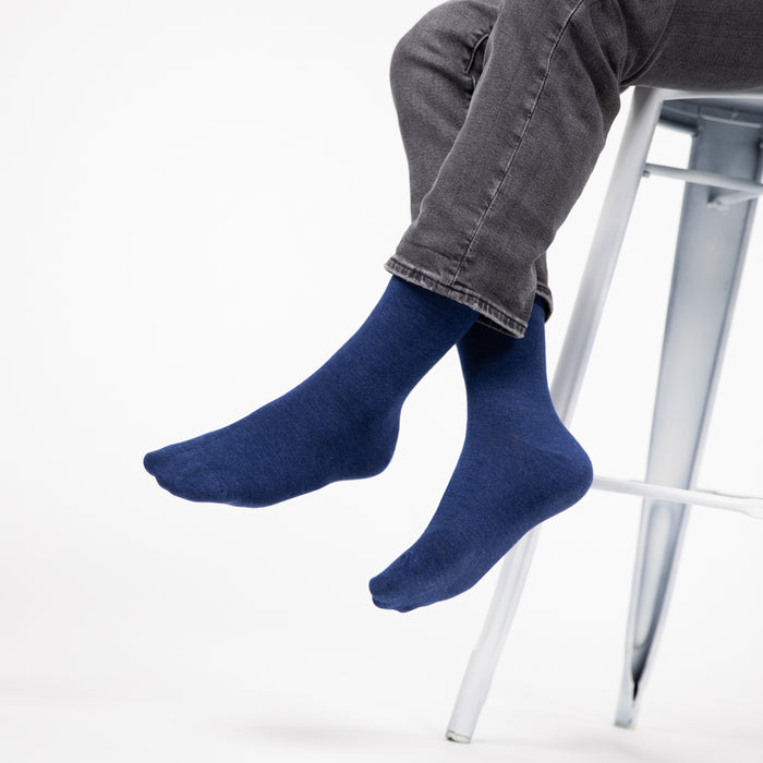Billybelt Chaussettes En Bambou - Bleu Chiné - BILLYBELT
