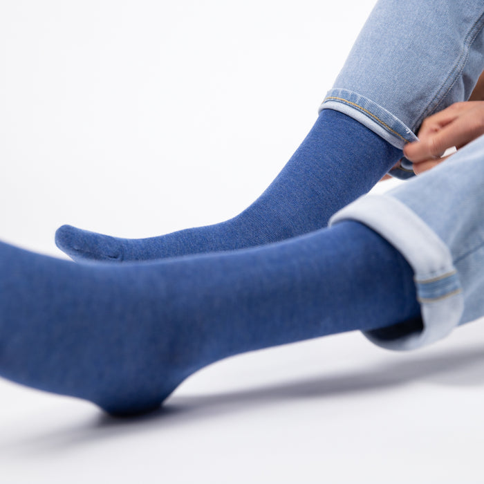 Billybelt Chaussettes En Bambou - Bleu Jean Chiné - BILLYBELT