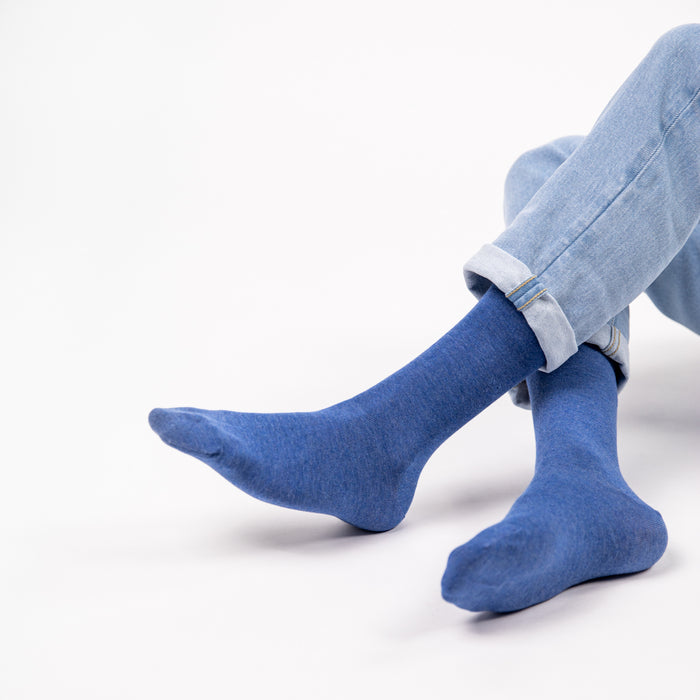 Billybelt Chaussettes En Bambou - Bleu Jean Chiné - BILLYBELT